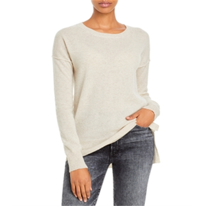 Maglione Donna Aqua Cashmere Grigio Taglia S, Design Casual Traspirante con Logo Frontale, Ideale per l'Inverno - Product Image 1