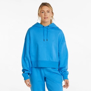 Vente en gros OEM – Nouvelle collection automne-hiver : Sweat à capuche oversize en polaire pour femme, manches longues, logo personnalisé, impression gonflée de haute qualité - Product Image 1