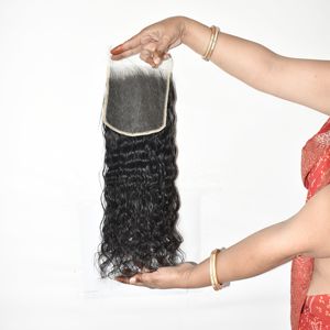 Raw Vietnamese Unprocessed 6*6 HD Closure Temple for Women Natural <b>Black</b> Color Processing None Wave Style Human <b>Hair</b> <b>Extensions</b> - Product Image 4