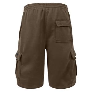 Short de survêtement d'été décontracté en molleton de coton pour hommes personnalisé taille élastique cordon de serrage cargo de gymnastique avec motif solide pour streetwear - Product Image 3