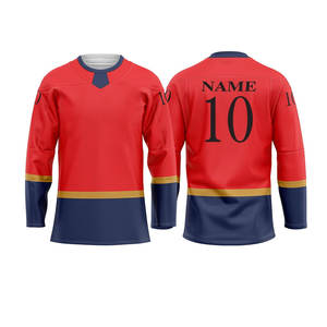 Maillot de Hockey sur glace Maillot de Hockey sur glace Personnalisé Nouveau Design Vêtements de Sport Unisexe Réversible Avec Broderie Uniforme Sur Mesure - Product Image 2
