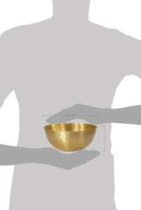 Borde de Zig Zag martillado Borde de cuenco de Metal dorado hecho a mano decoración moderna para el hogar mesa de comedor centro de mesa para exhibición de fiesta - Product Image 3