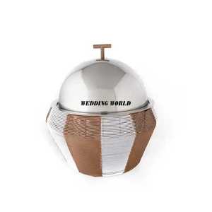 Chauffe-plat pour mariages et événements Casserole pour le ramadan en métal fini noir et or Vente à chaud Dernier arrivage - Product Image 4