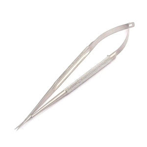 Tijeras Quirúrgicas de Microcirugía de Acero Inoxidable de Precisión con Mango de Resorte, Tijeras de Disección Oftálmica Manuales - Product Image 5