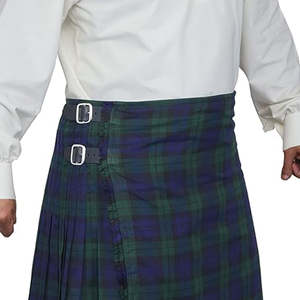 Men's Traditional Scottish ERHU Tartan <b>Fabric</b> <b>Acrylic</b> Kilt Custom Sizes 8-Yard Back Watch Wholesale High Quality OEM/ODM - Product Image 6