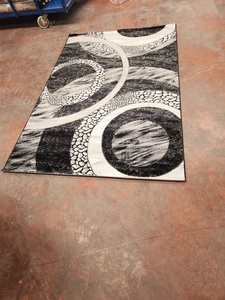 Tapis Adiva en polyester style Turquie Gaziantep, tissé jacquard, à poils longs, rembourré, réversible, lavable, fabriqué à la machine - Product Image 4