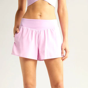 Pantalones cortos de verano para mujer superventas hechos en Pakistán OEM diseño personalizado de alta calidad pantalones cortos de tela transpirable para mujer al por mayor - Product Image 1