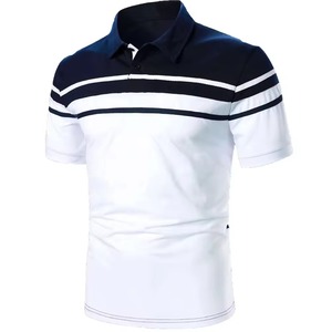 Polos à manches courtes pour hommes Logo personnalisé Séchage rapide Respirant Uniforme de golf Tennis Polos décontractés en coton - Product Image 2