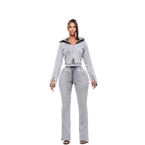 Sudadera con Capucha Corta KY Acid Wash de Alta Calidad, Exclusiva, con Cierre, para Hombre, Ropa Urbana, Sólida, Invernal, 100% Algodón, Transpirable, Ligera, Chándal 2 - Product Image 5