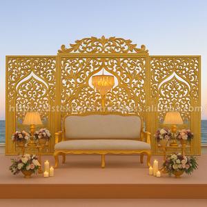 Mughal Style Wooden <b>Frames</b> For Muslim Wedding UK Antique Theme <b>Vintage</b> Wooden Backdrop Best Traditional Mehrab <b>Frames</b> Sale UK - Product Image 3