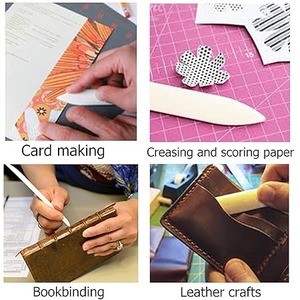 Natural Bone <b>Folder</b> Scoring Folding Creasing Paper Leather Crafts Handmade Leathercraft - Product Image 5