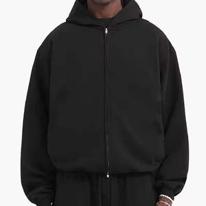 Surdimensionné personnalisé blanc hommes lourd Zip lavage à l'acide sweats à capuche 100% coton lavage à l'acide fermeture éclair sweat hommes Boxy recadrée sweats à capuche 2026 - Product Image 6