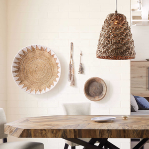 Panier mural en écorce de banane naturelle de haute qualité au meilleur prix, bol à fruits naturel et blanc fait à la main au Vietnam - Product Image 4