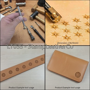 Sello de cuero LT035 Starburst para elaborar hermosos productos de cuero - Product Image 1