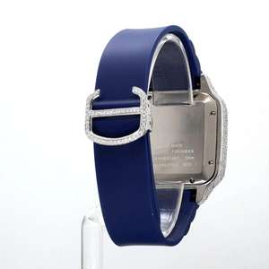 นาฬิกาจักรกลประดับเพชรโมอิสซาไนต์แบบ Iced Out VVS ตัวเรือนสแตนเลสสตีลหนา เงางาม หรูหรา สไตล์แร็ปเปอร์ พร้อมเพชรที่ผ่านการทดสอบแล้ว - Product Image 3