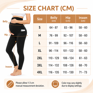 Pantaloni Capri per Donne in Gravidanza Taglie Forti con Vita Rinforzata, Leggings Lunghi alla Moda per l'Inverno - Product Image 6