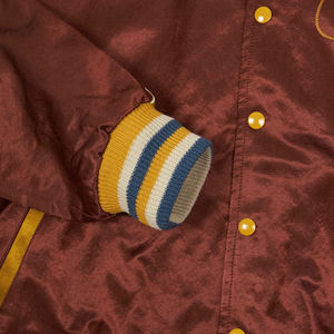 Veste en satin pour homme, taille plus, nouvelle collection, vente en gros, personnalisée, col montant, imperméable et respirante, en polyester - Product Image 6