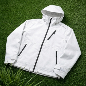 <b>Men</b> <b>White</b> Hooded Softshell <b>Jacket</b> Waterproof Windproof Outdoor Sports Hiking Running Lightweight Zip Up <b>Jacket</b> - Product Image 3