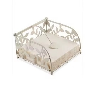 Porte-serviettes en métal de style feuille est un excellent choix de cadeau pour les fêtes de pendaison de crémaillère, les mariages et les réunions de famille. - Product Image 3