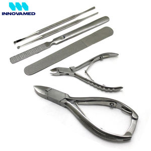 Ensemble d'outils de podologie professionnels en acier inoxydable, coupe-ongles robuste et instruments de soin des pieds pour pédicure - Product Image 3