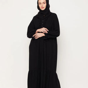 2024 diseños personalizados ropa islámica Dubai islámico EID modesto lujo Abayas Kimono para mujeres musulmanas vestido con piedras Abaya abierta - Product Image 1