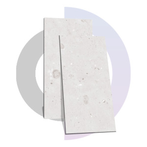 ELSON BIANCO Azulejos de porcelana pulida de 9mm 600x1200MM / 24X48 Azulejos de ladrillo refractario Premium de diseño clásico moderno certificados-CE - Product Image 1