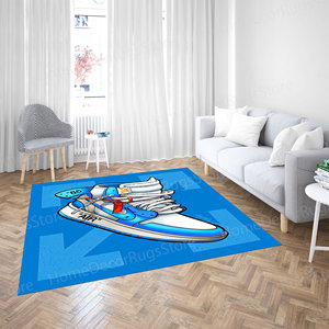 Tapis imprimé : motif de chaussures de sport pour la salle de jeux, la salle à manger et le couloir, tapis en velours de luxe - Product Image 3