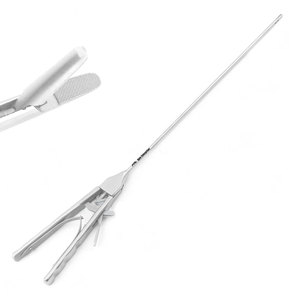 Portaagujas Sinusoidal Tipo V 5330mm, Pinzas Endoscópicas Laparoscópicas Manuales, Acero Inoxidable de Grado Médico, Certificado CE Clase II - Product Image 1
