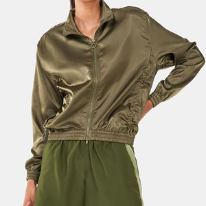 Dernier modèle Veste en satin tendance et stylée pour femmes Finition respirante Service OEM Saison hivernale - Product Image 5