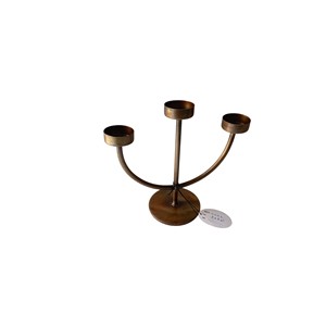 Candelabros Menorah de 3 brazos, candelabros Manora para decoración del hogar, cumpleaños, celebraciones de Pascua, candelabros de boda para Decoración - Product Image 1