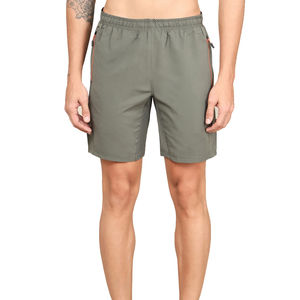 Short de sport noir en spandex avec cordon de serrage et logo personnalisé de haute qualité Short de sport d'entraînement athlétique pour hommes - Product Image 2