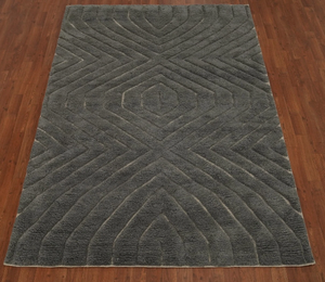 Tapis en laine noué à la main marocain de haute qualité motif abstrait personnalisable pour chambres et hôtels - Product Image 3