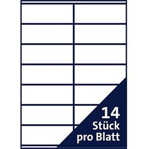 Suministros de Oficina, Paquete de 1,400 Etiquetas Blancas No Removibles, 105 x 41 mm, SOENNECKEN - Product Image 3