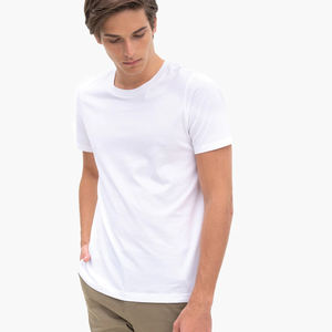 Vente en gros 100% coton T-shirt pour homme respirant à col rond T-shirt blanc coloré uni Fabricant de t-shirt respirant pour homme - Product Image 3