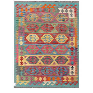 พรมกิลิมไมมาณา อัฟกานิสถาน ขนาด 203 x 151 ซม. พรมและชุดพรมแบบดั้งเดิมของชาวอัฟกัน - Product Image 1