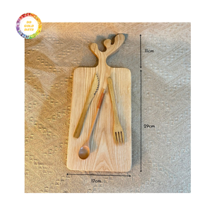 Plateau de service en bois élégant - Design élégant à un prix abordable - Product Image 4