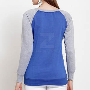 สเวตเชิ้ตผู้หญิงน้ำหนักเบาสีพื้นลำลองระบายอากาศด้านหน้าผ้าฝ้าย100% สำหรับฤดูหนาว - Product Image 2