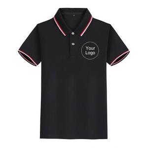 Polos de golf pour hommes en polyester Performance 100% à séchage rapide et à manches courtes pour polo motif tactique 3D technique de boutons foncés en tricot - Product Image 1