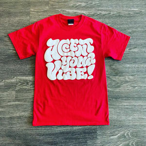 Vente en gros T-shirts personnalisés pour hommes imprimé bouffant surdimensionné 100% coton lourd 300gsm t-shirt - Product Image 6