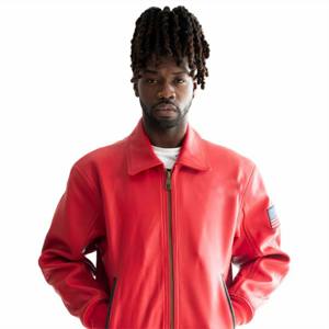 Chaqueta de vuelo de cuero para hombre con forro de piel extraíble y Estilo clásico-Ideal para pilotos y uso al aire libre - Product Image 2