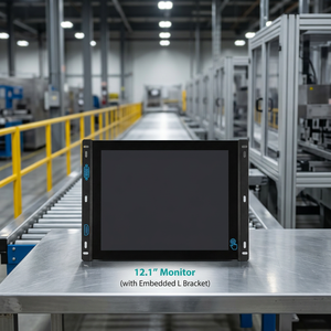 Premium RS232 Touch <b>Monitor</b> Serial Port <b>Monitor</b> Panel Mount RS232 <b>Monitor</b> With Panel Mounting Brackets - Product Image 1