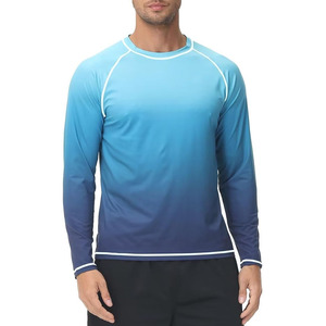 ชุดว่ายน้ำแขนยาวสำหรับออกกำลังกาย rashguard พิมพ์ลายออกแบบได้ตามต้องการ - Product Image 2