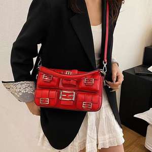 Nouveau sac à bandoulière/sac à main pour femme en PU rétro tendance avec fermeture éclair pour les sorties, le shopping, la vie quotidienne, les voyages - Product Image 1