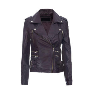 Nueva llegada con cremallera, chaqueta de cuero genuino para mujer, abrigo Vintage de moda para mujer, chaqueta clásica de cuero genuino para mujer - Product Image 4