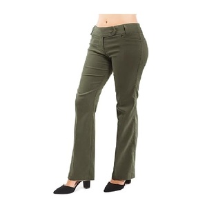 Nueva Colección Pantalones de Mujer 100% Algodón, Elegantes, Lisos, Casuales, Antiarrugas, Transpirables, Ecológicos, Precio de Fábrica para Verano - Product Image 3