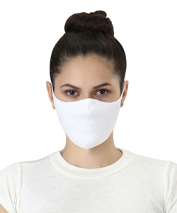 Mascarilla Facial con Correa para la Cabeza de Tela Orgánica Peinada, Transpirable, Suave al Tacto, Contacto Suave, Elástica, Cómoda para los Oídos, Ajuste Seguro - Product Image 1
