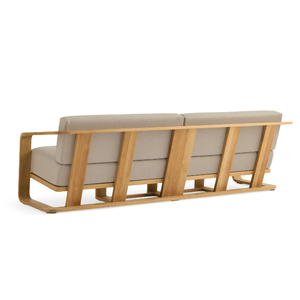 Canapé Offre Spéciale à deux places en bois de teck pour l'intérieur avec des coussins doux et confortables pour le salon ou la chambre - Product Image 3