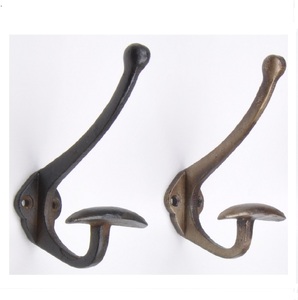Antique Grey Vintage Metal <b>Wall</b> <b>Hooks</b> Classic Design Perfect for Home Decoration and Stylish Storage Solution - Product Image 4