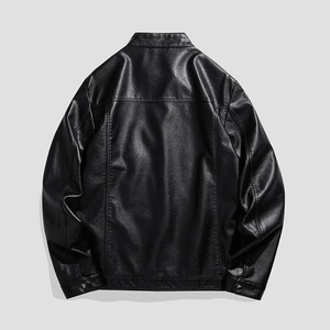 Men Leather <b>Jacket</b> Plus Size Casual Wear Genuine Fashion Leather <b>Jacket</b> Made In Pakistan - Product Image 4