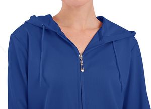 Ensemble de survêtement pour femme en polaire léger en polyester/coton d'hiver, fermeture à cordon respirante, jogging - Product Image 3